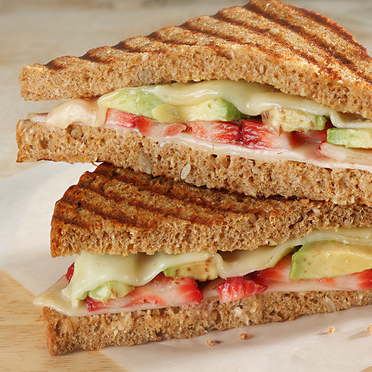 Avocado and Strawberry Grilled Cheese