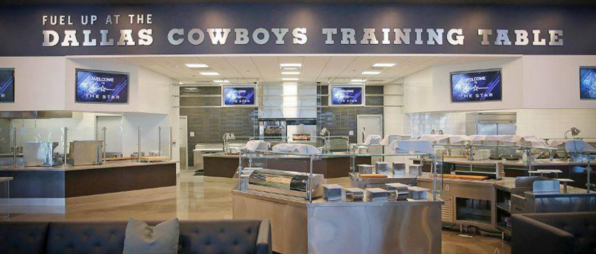 photo of the training table at the Star