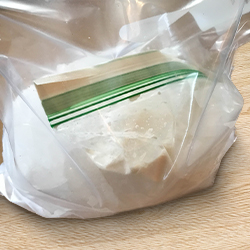 small baggie inside the larger one